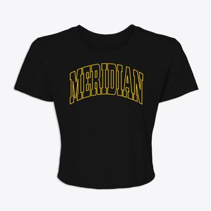 Meridian Mississippi Trendy Block Women's Crop Top