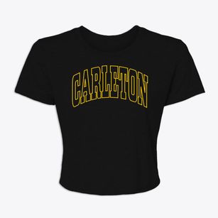 Carleton Michigan Trendy Block Women's Crop Top