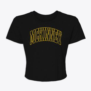 Mckinney Texas Trendy Block Women's Crop Top