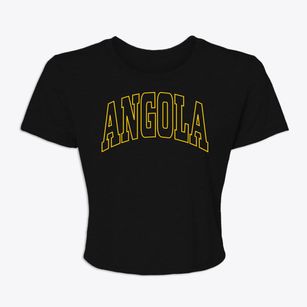 Angola New York Trendy Block Women's Crop Top