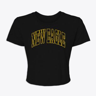 New Eagle Pennsylvania Trendy Block Women's Crop Top