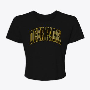 Deer Park Texas Trendy Block Women's Crop Top