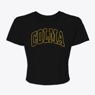 Colma California Trendy Block Women's Crop Top