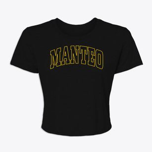 Manteo North Carolina Trendy Block Women's Crop Top