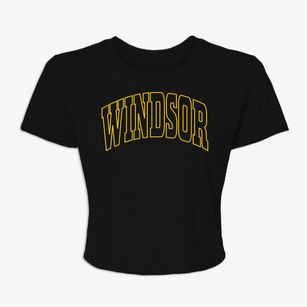 Windsor Connecticut Trendy Block Women's Crop Top