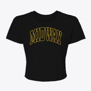 Midway Louisiana Trendy Block Women's Crop Top