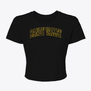 Sandy Valley Nevada Trendy Block Women's Crop Top