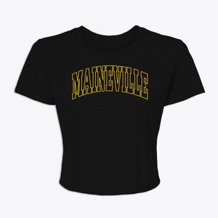 Maineville Ohio Trendy Block Women's Crop Top