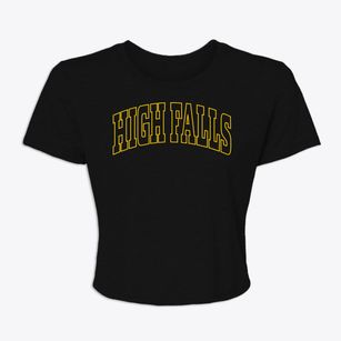 High Falls New York Trendy Block Women's Crop Top