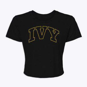 Ivy Virginia Trendy Block Women's Crop Top