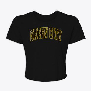 Green City Missouri Trendy Block Women's Crop Top