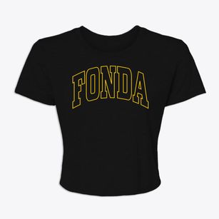 Fonda Iowa Trendy Block Women's Crop Top