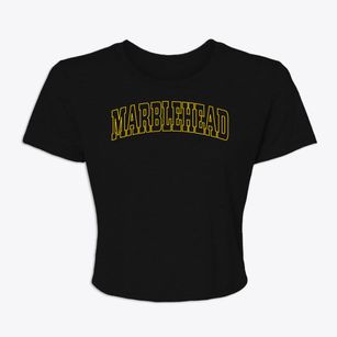 Marblehead Massachusetts Trendy Block Women's Crop Top