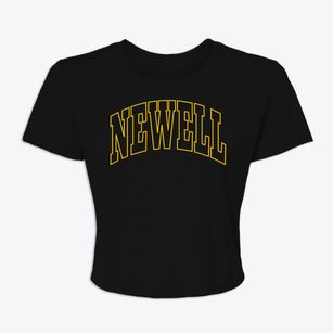 Newell South Dakota Trendy Block Women's Crop Top