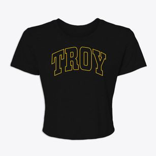 Troy Alabama Trendy Block Women's Crop Top