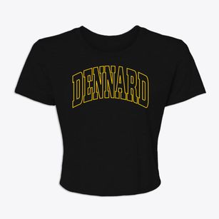 Dennard Arkansas Trendy Block Women's Crop Top