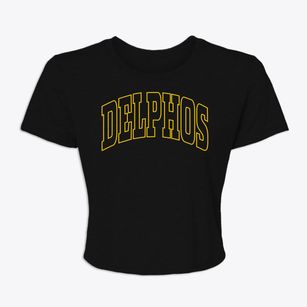 Delphos Kansas Trendy Block Women's Crop Top