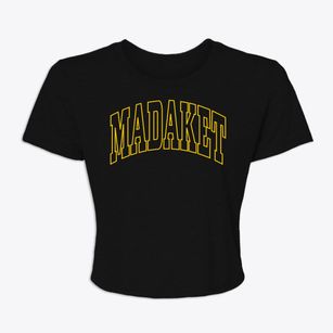 Madaket Massachusetts Trendy Block Women's Crop Top
