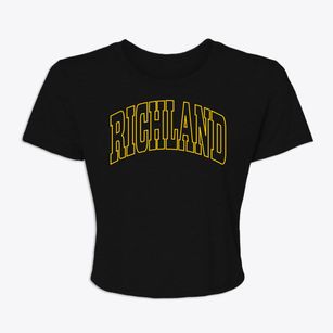 Richland Texas Trendy Block Women's Crop Top