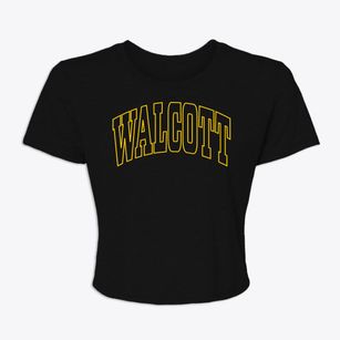 Walcott North Dakota Trendy Block Women's Crop Top