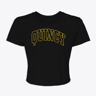 Quincy Massachusetts Trendy Block Women's Crop Top