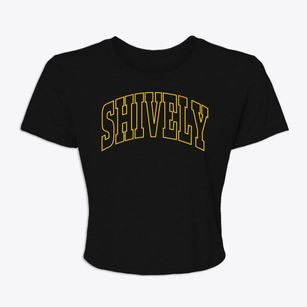 Shively Kentucky Trendy Block Women's Crop Top