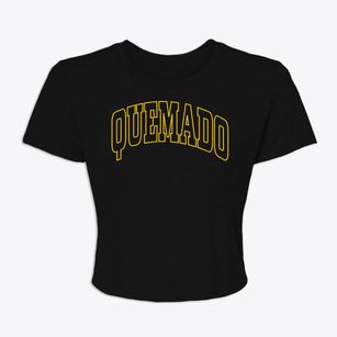 Quemado Texas Trendy Block Women's Crop Top