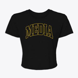 Media Illinois Trendy Block Women's Crop Top