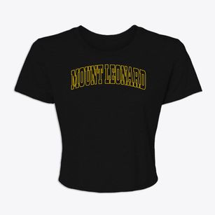 Mount Leonard Missouri Trendy Block Women's Crop Top