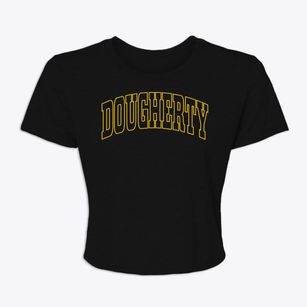 Dougherty Iowa Trendy Block Women's Crop Top