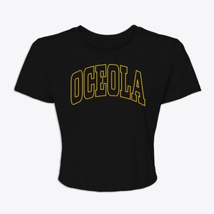 Oceola Ohio Trendy Block Women's Crop Top
