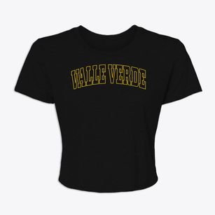 Valle Verde Texas Trendy Block Women's Crop Top