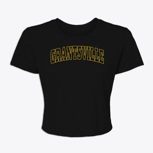 Grantsville Utah Trendy Block Women's Crop Top