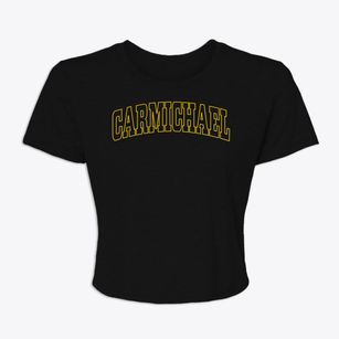Carmichael California Trendy Block Women's Crop Top