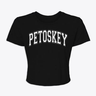 Petoskey Michigan Varsity Women's Crop Top