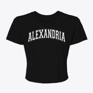Alexandria Louisiana Varsity Women's Crop Top