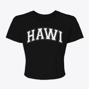 Hawi Hawaii Varsity Women's Crop Top