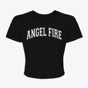 Angel Fire New Mexico Varsity Women's Crop Top
