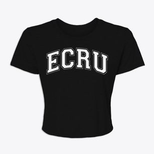 Ecru Mississippi Varsity Women's Crop Top