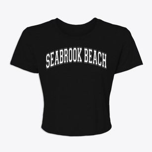 Seabrook Beach New Hampshire Varsity Women's Crop Top