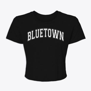 Bluetown Texas Varsity Women's Crop Top