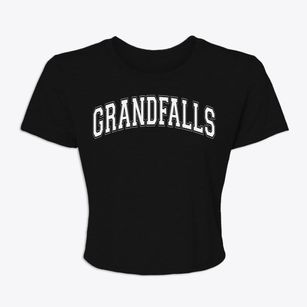 Grandfalls Texas Varsity Women's Crop Top