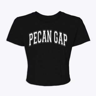 Pecan Gap Texas Varsity Women's Crop Top