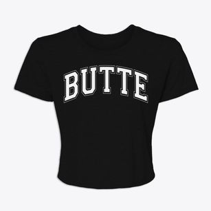 Butte North Dakota Varsity Women's Crop Top