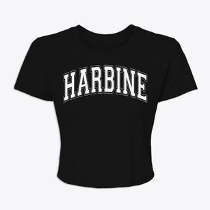 Harbine Nebraska Varsity Women's Crop Top
