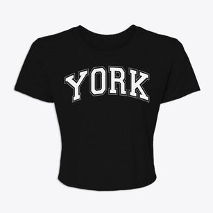 York North Dakota Varsity Women's Crop Top