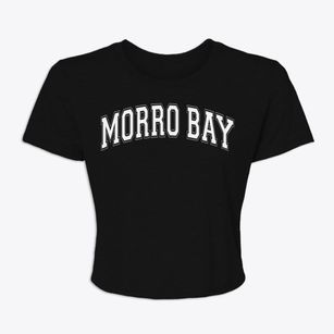 Morro Bay California Varsity Women's Crop Top