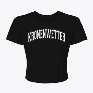 Kronenwetter Wisconsin Varsity Women's Crop Top