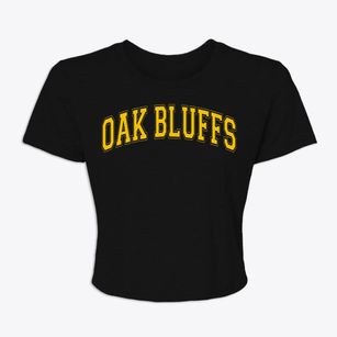 Oak Bluffs Massachusetts Varsity Women's Crop Top