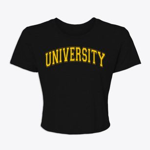 University Mississippi Varsity Women's Crop Top